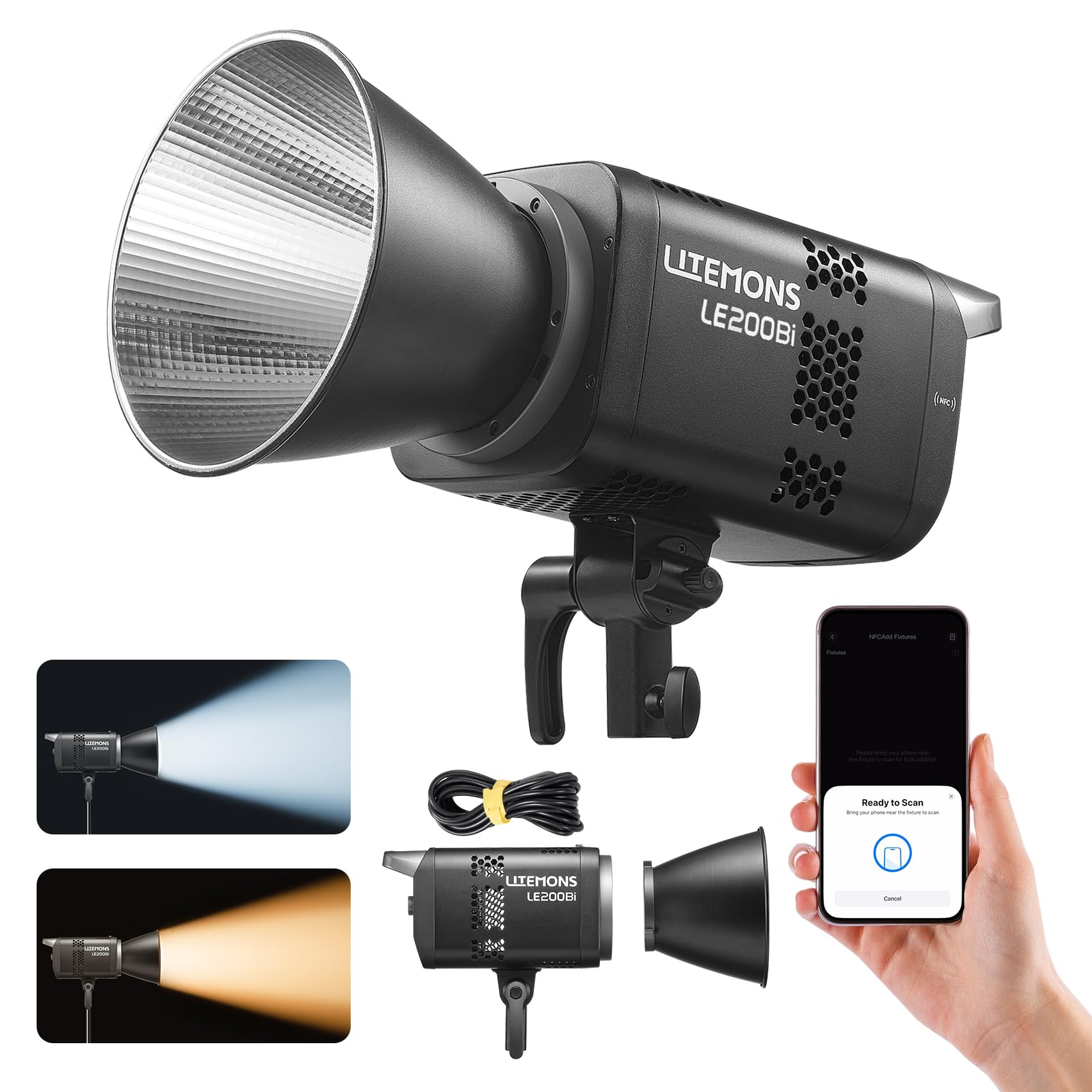Godox LE200Bi LED Video Light – 2800K-6500K, : Amazon.in: Electronics
